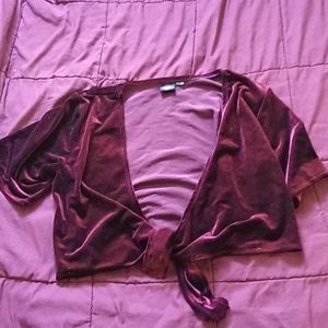 Tie front jacket